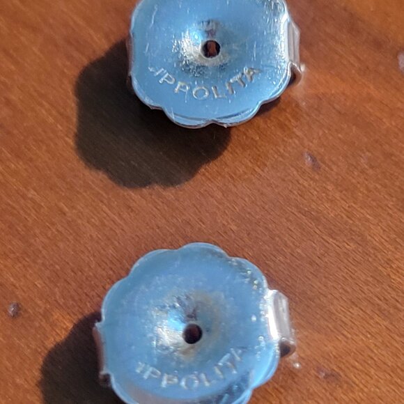 Ippolita 2" Sterling Silver Modernist Tapered Hoop Earrings - Pre loved - Picture 6 of 7